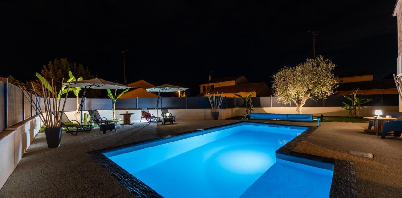 Villa Des Oliviers Sublime Villa Avec Piscine Chauffee Et Privee Et Baby Foot Bon-Encontre Екстериор снимка